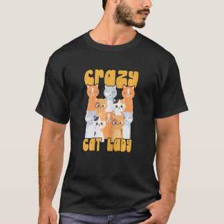 Galna kattdamen Kitty Kattunge Djur Fantastisk Sö T Shirt