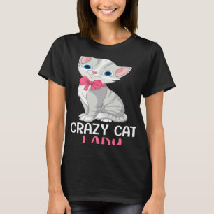 Galna kattdamen Kvinnor Grå katt Mors dag Kattmamm T Shirt