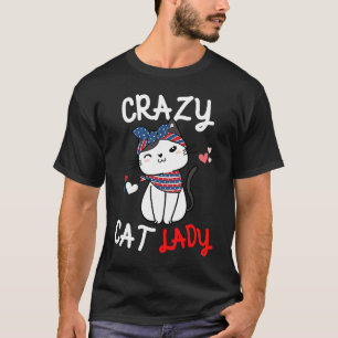 Galna kattdamer Kvinnor Djur Mors dag T Shirt
