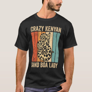 Galna kenyansk sandboa-lady ormbärare t shirt