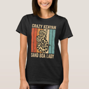 Galna kenyansk sandboa-lady ormbärare t shirt