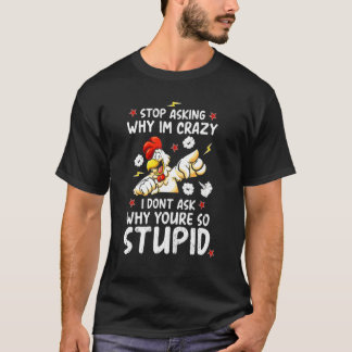 Galna Kycklingbonde Bonde Kvinna Bonde T Shirt