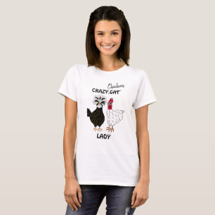 Galna Kycklingdame Humor T Shirt
