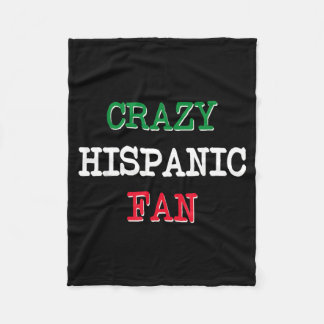Galna latinamerikanska fans baseboll fleecefilt