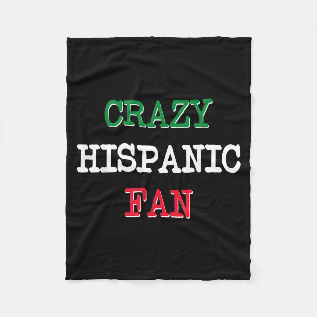 Galna latinamerikanska fans baseboll fleecefilt (Framsidan)