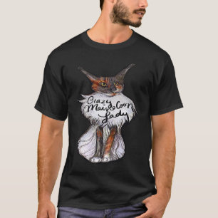 Galna Maine Coon Dam Kvartett T Shirt