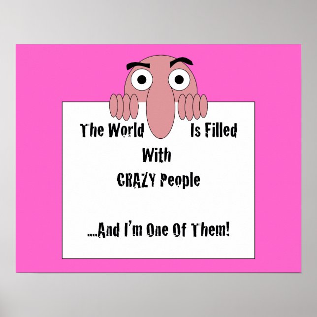Galna människor jag är en av dem poster (Framsidan)