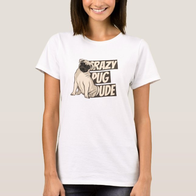 Galna Mops Killen T Shirt (Framsida)