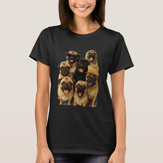 Galna Mopsen T Shirt (Framsida)