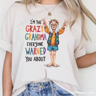 Galna Mormor Varning T Shirt