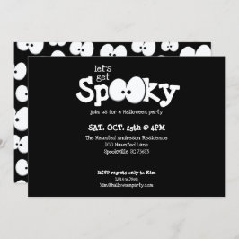 Galna ögon Låt oss bli kusliga Halloween-fest Inbjudningar