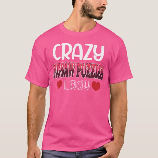 Galna Pussel Dam Kvinnor T Shirt (Framsida)