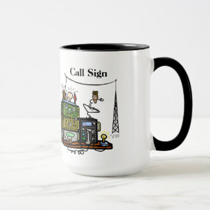 Galna radior och ugglamugg mugg