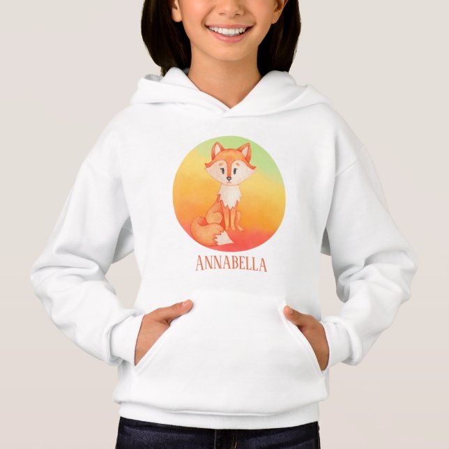 galna räv lägg till namn t shirt (Framsida)