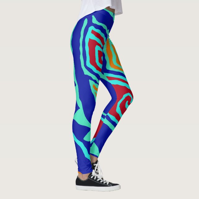 "Galna roliga aerobicsklassleggings" Leggings (Höger)