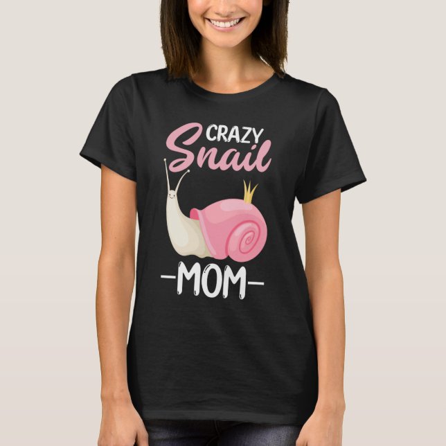 galna snigel mamma för snigel t shirt (Framsida)