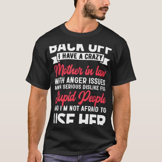 Galna svärmor från svärdotter t shirt (Framsida)