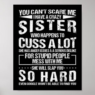 Galna syster som råkar ut för en massa. poster