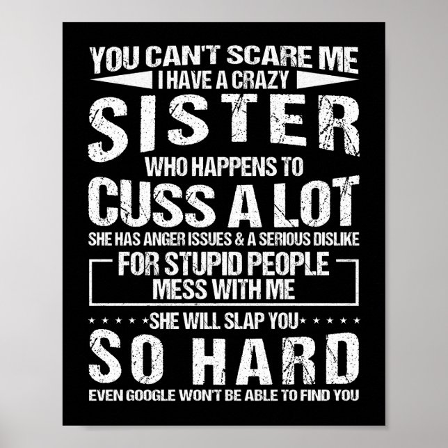 Galna syster som råkar ut för en massa. poster (Framsidan)