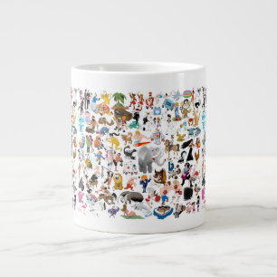 Galna tecknade serier jumbo mugg