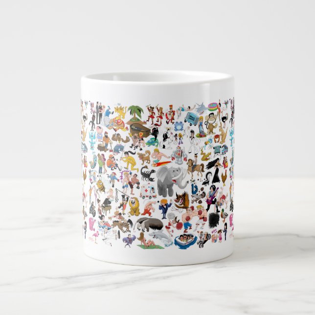 Galna tecknade serier jumbo mugg (Framsidan)