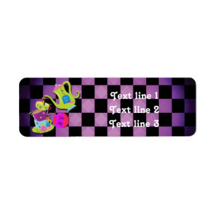 GALNA TEFESTEN Whimsical Wonderland Adressetikette Returadress Etikett