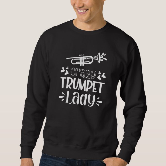Galna Trumpetdamen Lång Ärmad Tröja (Framsida)