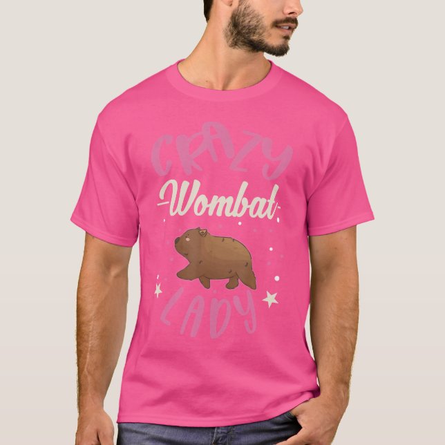 Galna Vombat Dam Vombat Tjej T Shirt (Framsida)