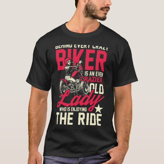Galnare motorcykeldama t shirt (Framsida)