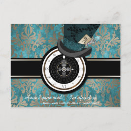 Galne Hattaren Spara Datum Postkort Meddelande Vykort