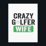 Galning Golfaränka Rollig Golf Änka Fru Golfbana Vykort<br><div class="desc">swing, snack, caddie, skiva, grön, tee, fågel, putter, present, födelsedag, fru, par, äktenskap</div>