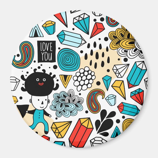 Galning huvud magnet (Framsidan)