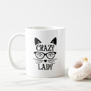 Galning kattdam kaffemugg