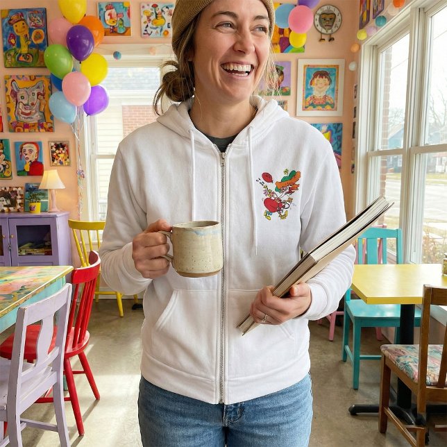 Galning Kvinna Springande Clown T Shirt (Skapare uppladdad)