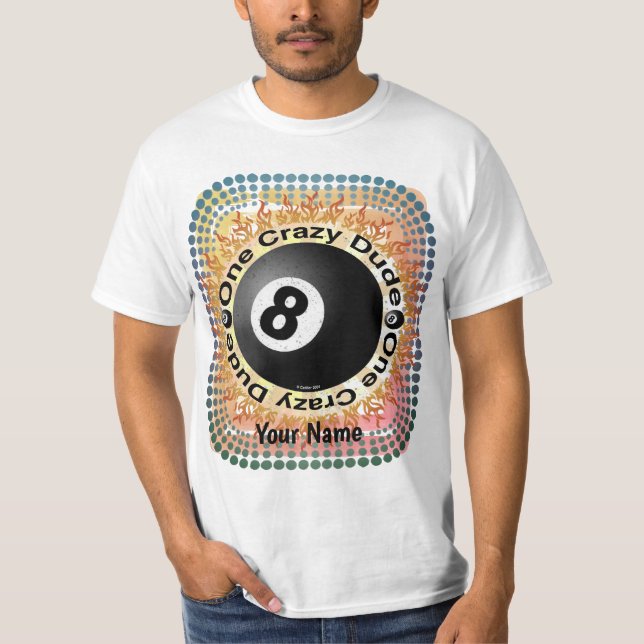 Galningen Eightball  T Shirt (Framsida)