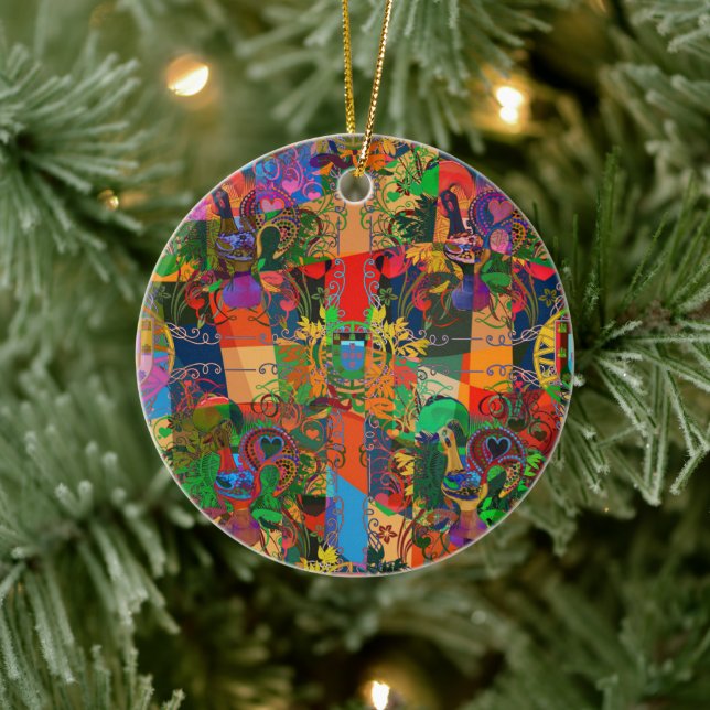 Galo de Barcelona, Portugal Julgransprydnad Keramik (Träd)