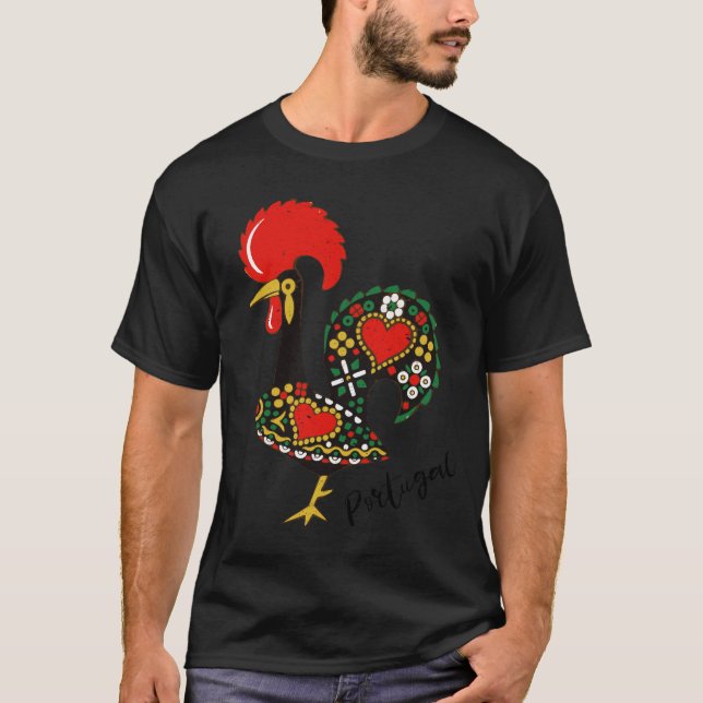 Galo de Barcelona - Portugisiska Tupp Design T Shirt (Framsida)
