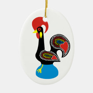 Galo de Barcelos Julgransprydnad Keramik