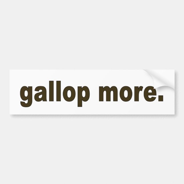 Galoppera mer bildekal (Framsidan)