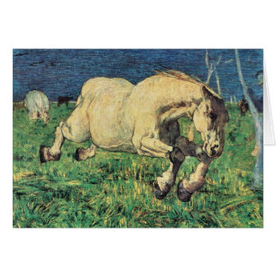 Galopperande häst av Giovanni Segantini, Vintage A Hälsningskort