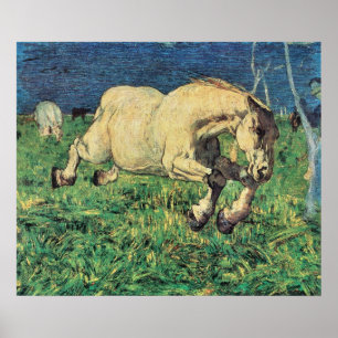 Galopperande häst av Giovanni Segantini, Vintage A Poster