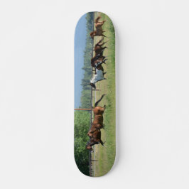 Galopperande hästar mini skateboard bräda 18,5 cm