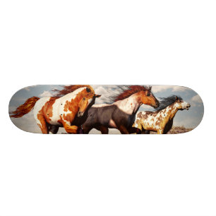 Galopperande Mustanger Mini Skateboard Bräda 18,5 Cm
