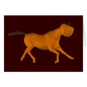 Galopping Halloween Horse Hälsningskort