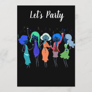 ’GALS SAY LÅT OSS PARTY’ BACHELORETTE - BRUDENS SI INBJUDNINGAR