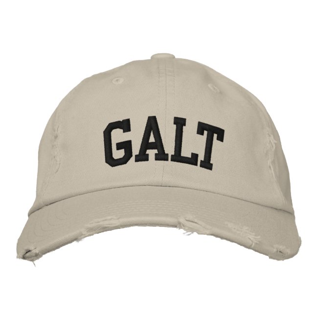 Galt Embroiderat Hat Broderad Keps (Framsida)