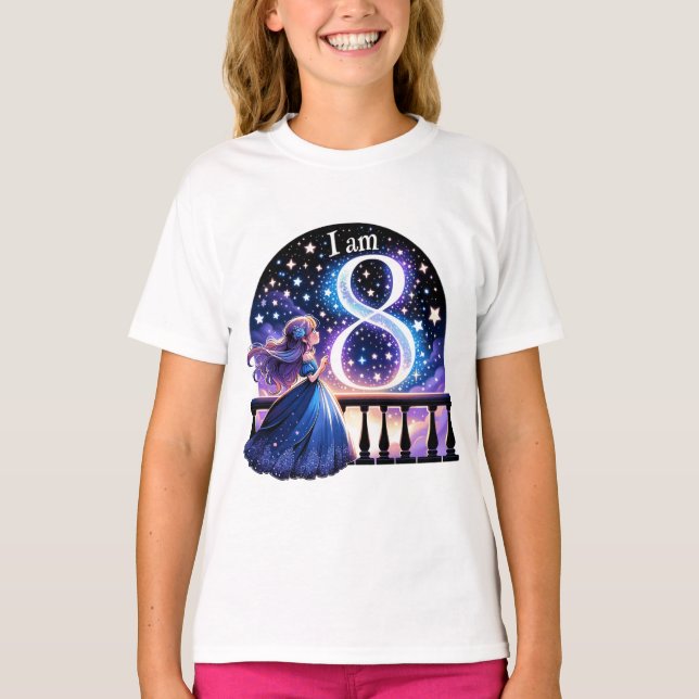Galtaktisk glöd: Stellar åtta T Shirt (Framsida)