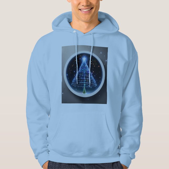 "Galtaktisk jul: Space-ThLED Helgdag Hoodie" Hoodie (Framsida)