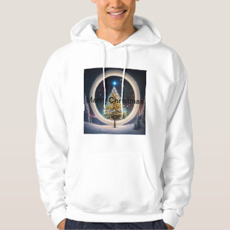 Galtaktisk jul: Space-Thned Helgdag T-Shirt Hoodie