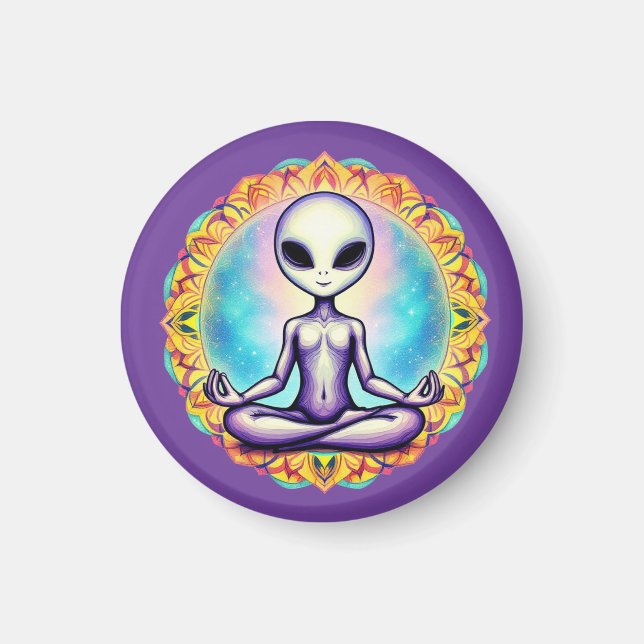 Galtaktisk meditation magnet (Framsidan)